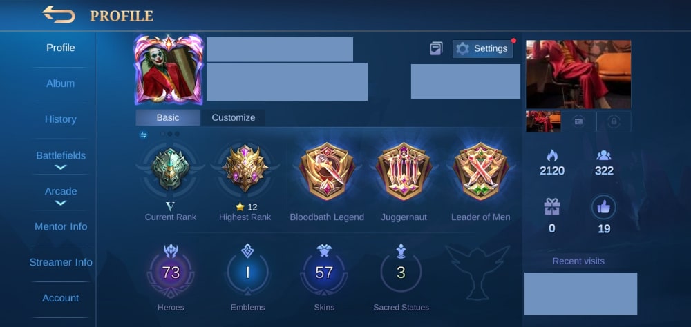 73 HEROES | Assassin Emblems MAX OUT | 57 Skins