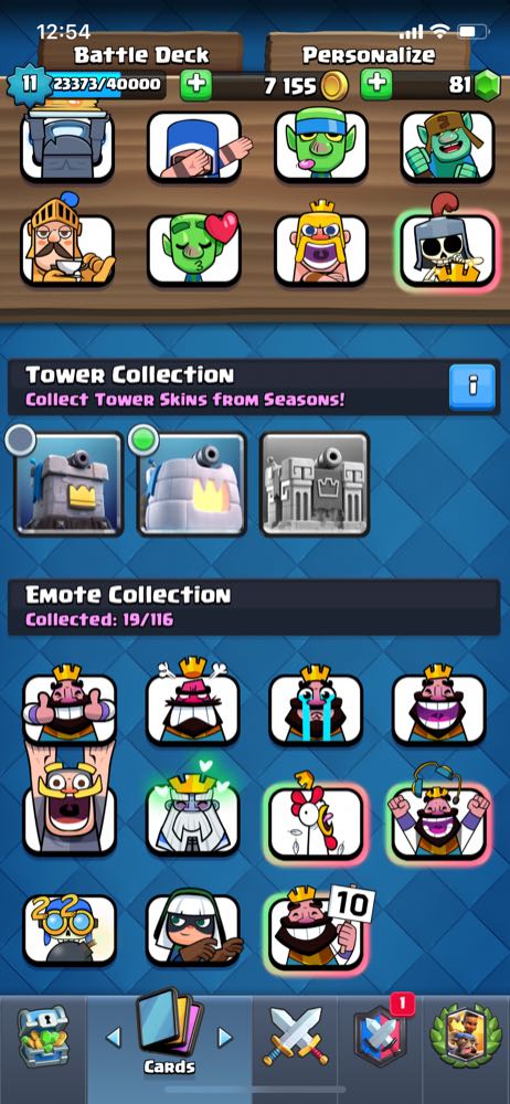 Clash royale acc , looking to dispose off