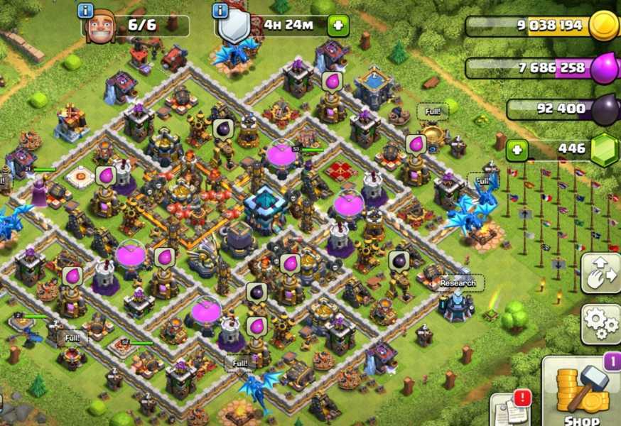 TH13 | Account LVL 13 | Gems 446 | 6 builders